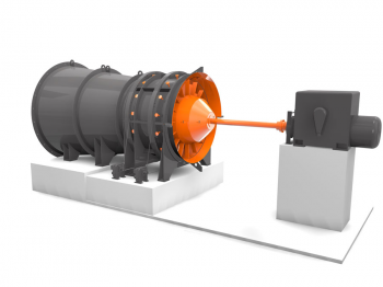 Axial fans of the main ventilation shaft two-stage ВОД